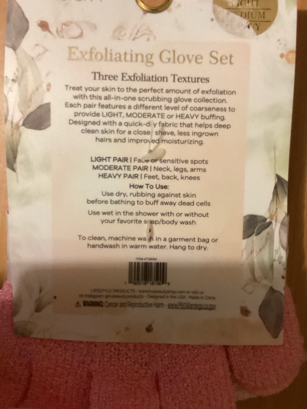 Borghese cosmetic case w/Exfoliating Gloves, BurtsBalm & Chicken in Lisbon tote - Picture 7 of 8